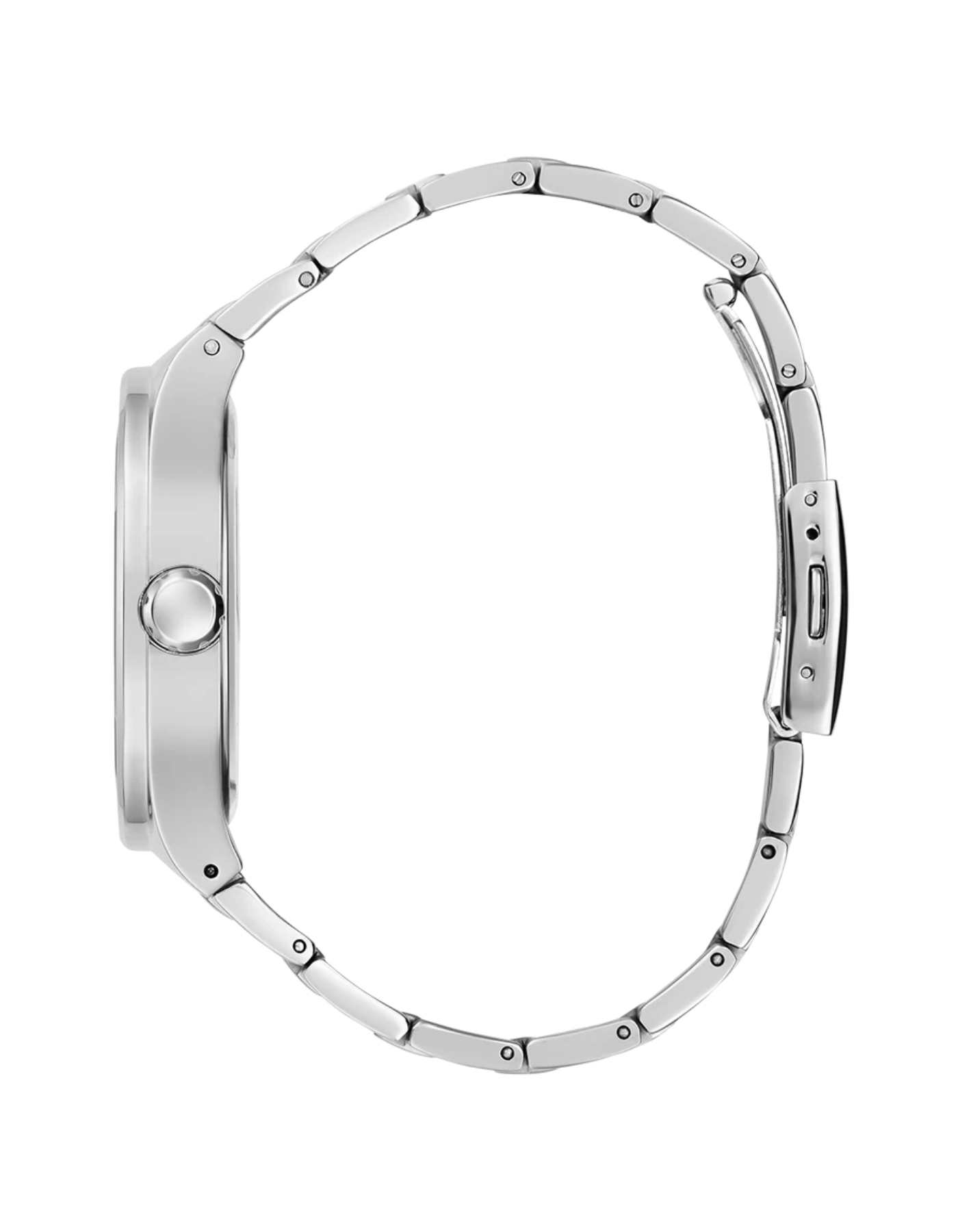 GUESS Men's Silver Tone Analog Watch