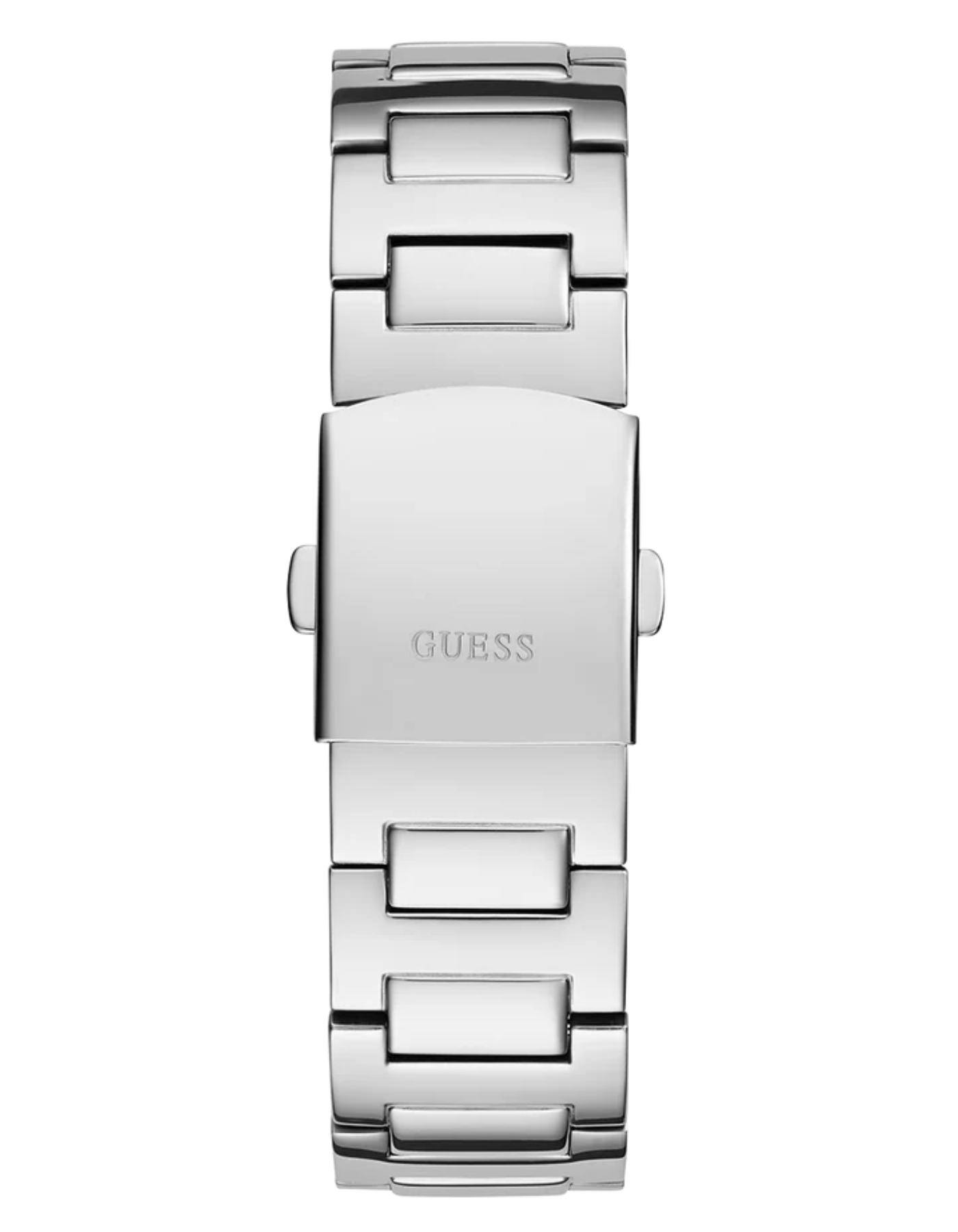 GUESS Men's Silver Tone Analog Watch