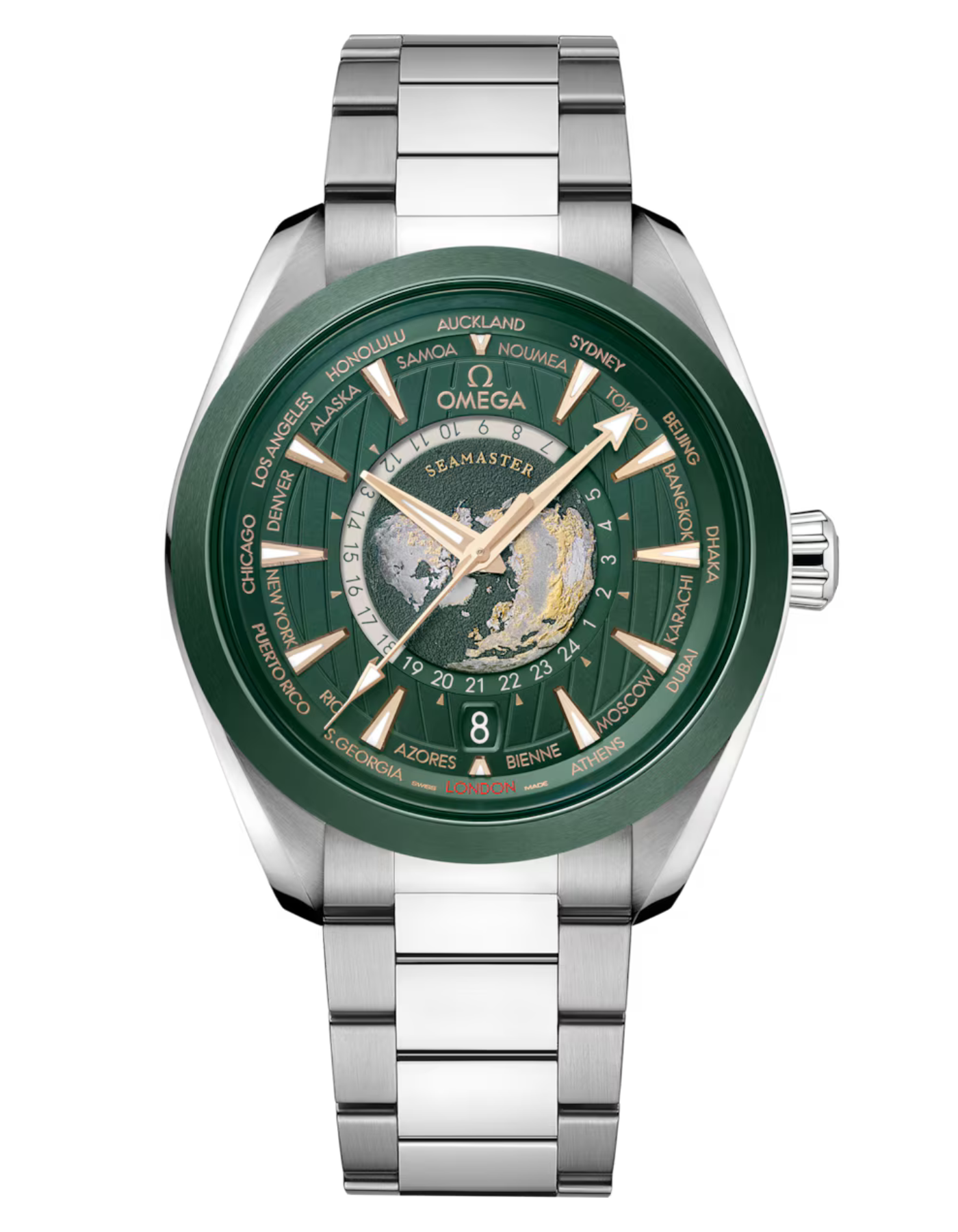 SEAMASTER AQUA TERRA 150M CO‑AXIAL MASTER CHRONOMETER GMT WORLDTIMER