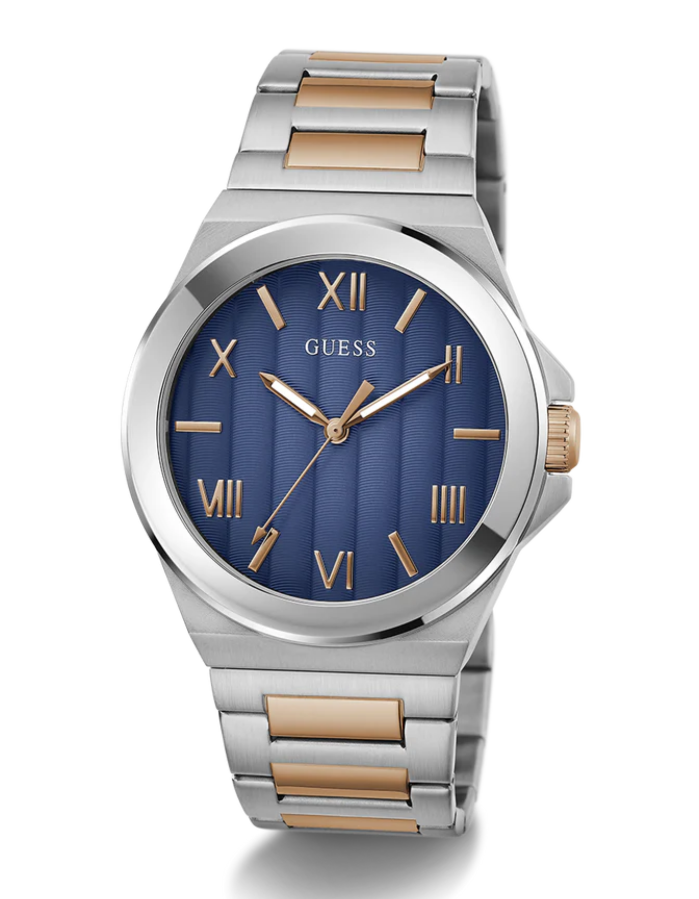 GUESS Men's 2-Tone Silver Tone Analog Watch