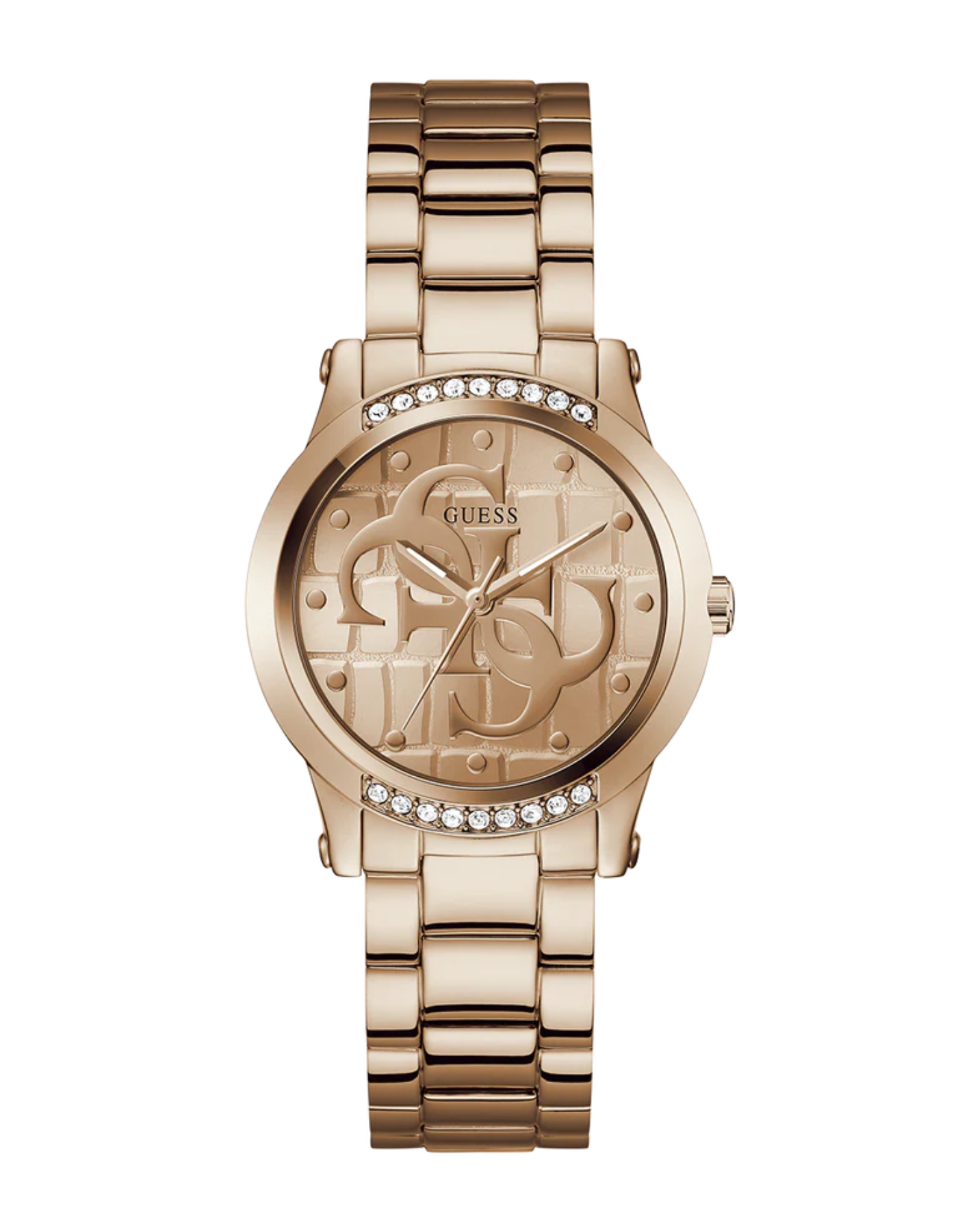 GUESS Ladies Rose Gold Tone Analog Watch