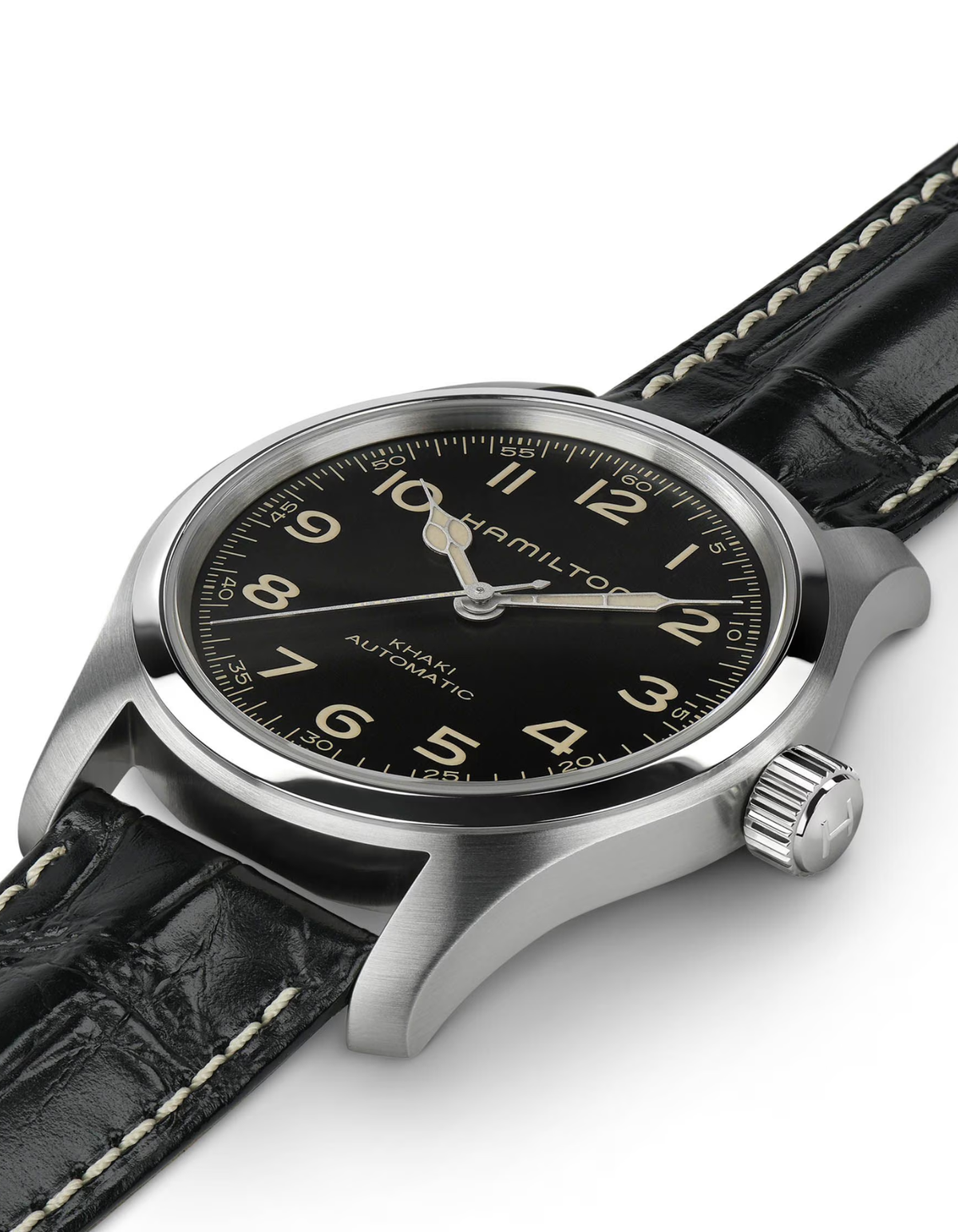 Hamilton Khaki Field Murph Auto 42mm Bracelet Bundle "Featured in Interstellar"
