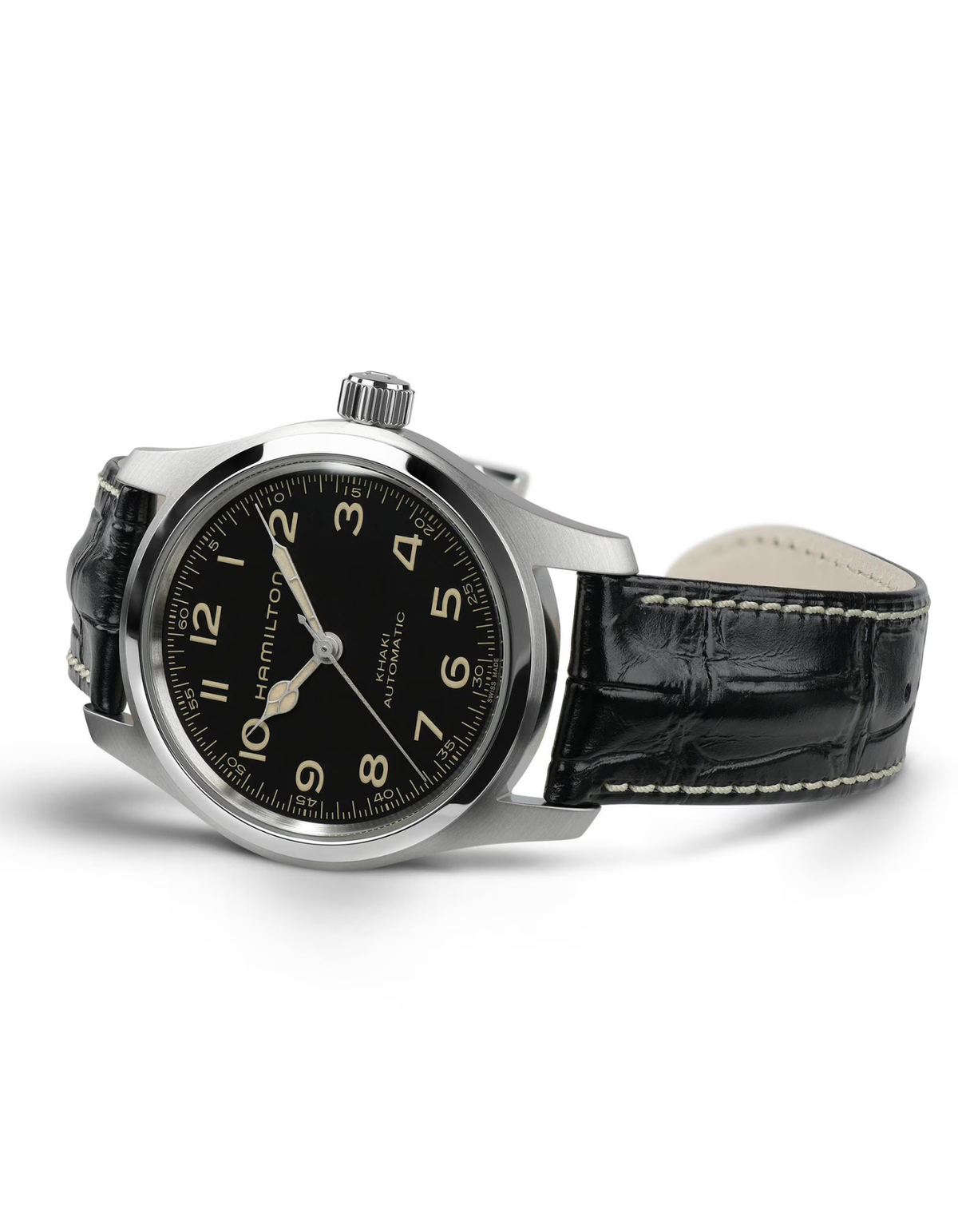 Hamilton Khaki Field Murph Auto 42mm Bracelet Bundle "Featured in Interstellar"