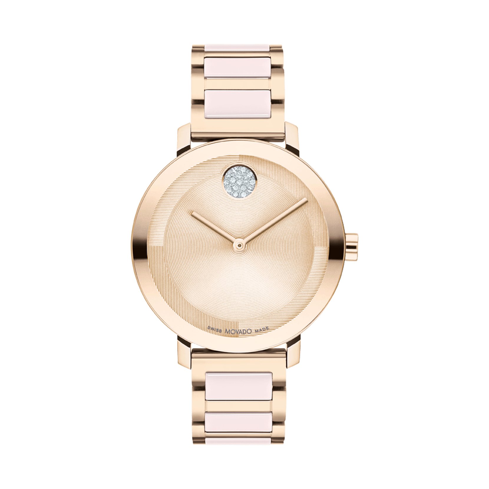 Movado watch silver gold clearance