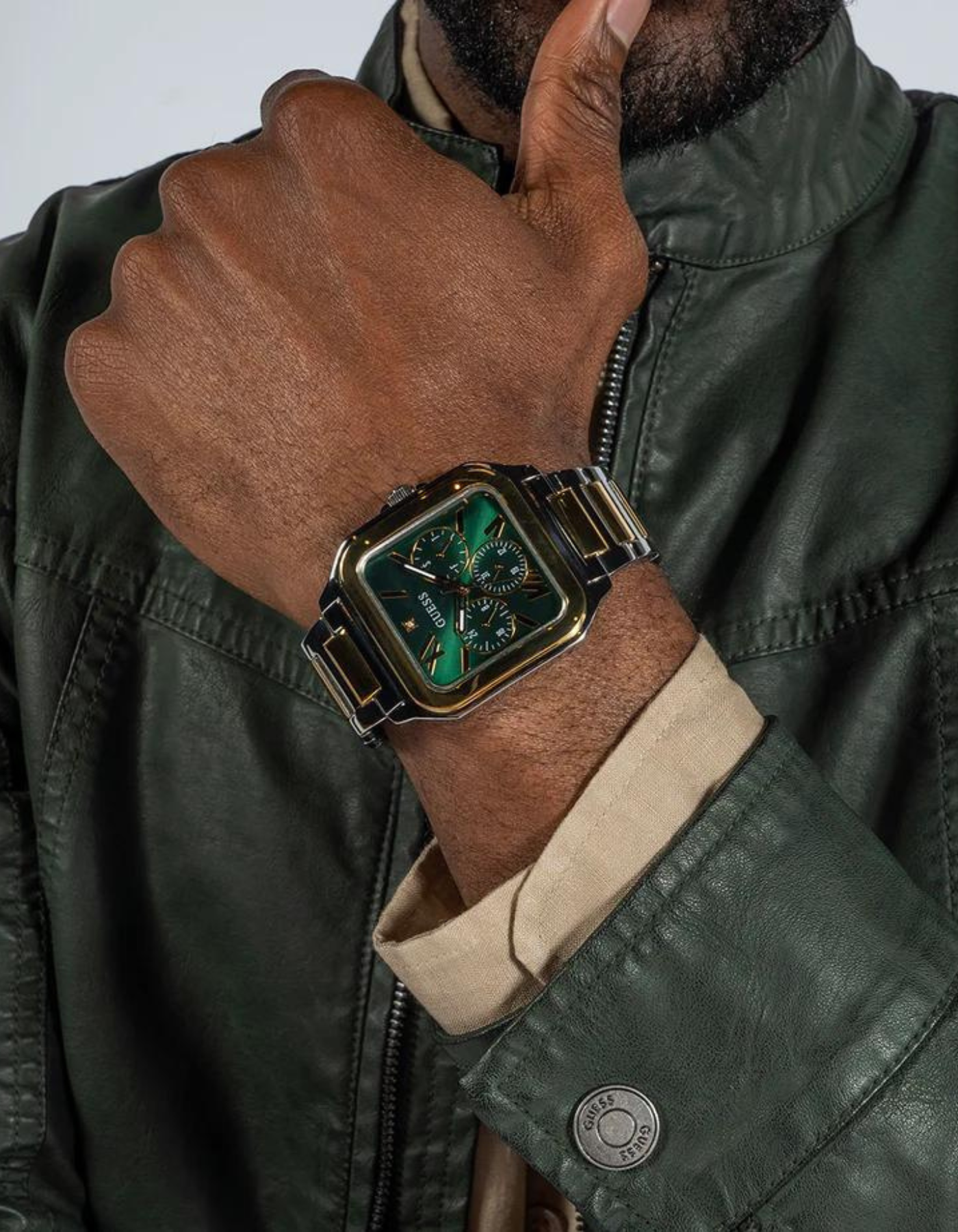 GUESS Perfectly Tailored Men's 2-Tone Multi-function Watch