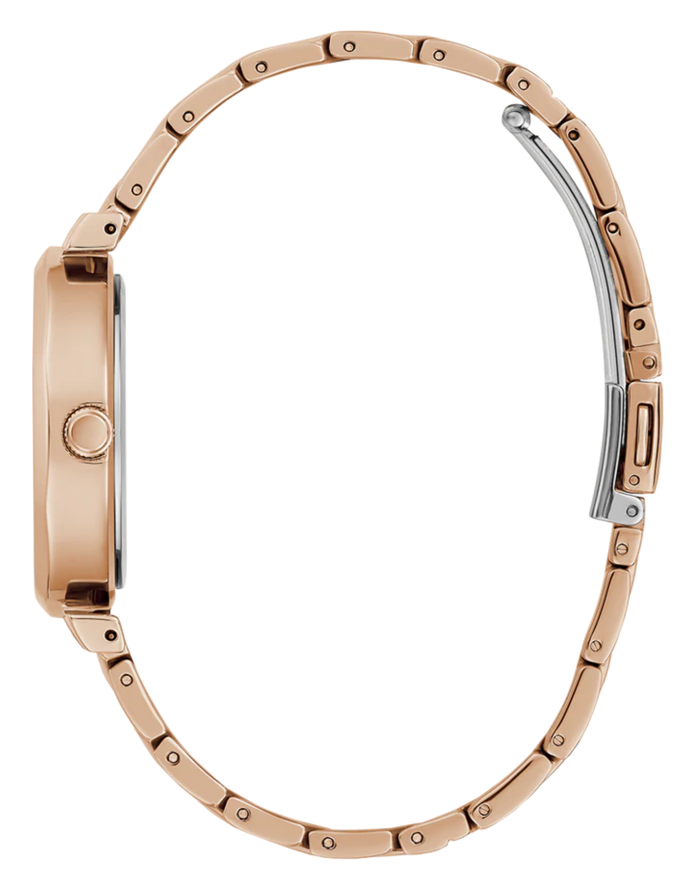 GUESS Ladies Rose Gold Tone Analog Watch