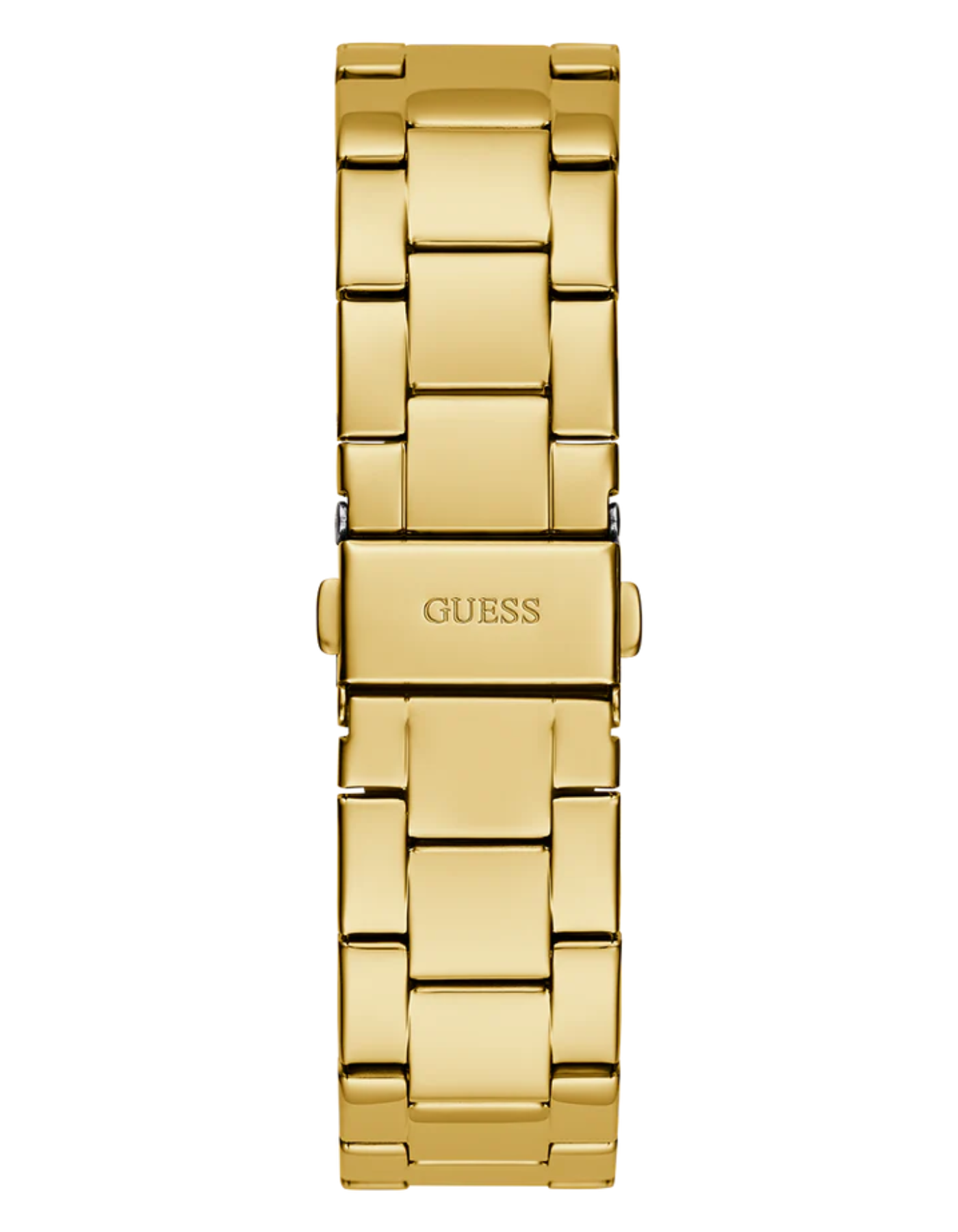 GUESS Iconic Monogram Ladies Gold Tone Analog Watch