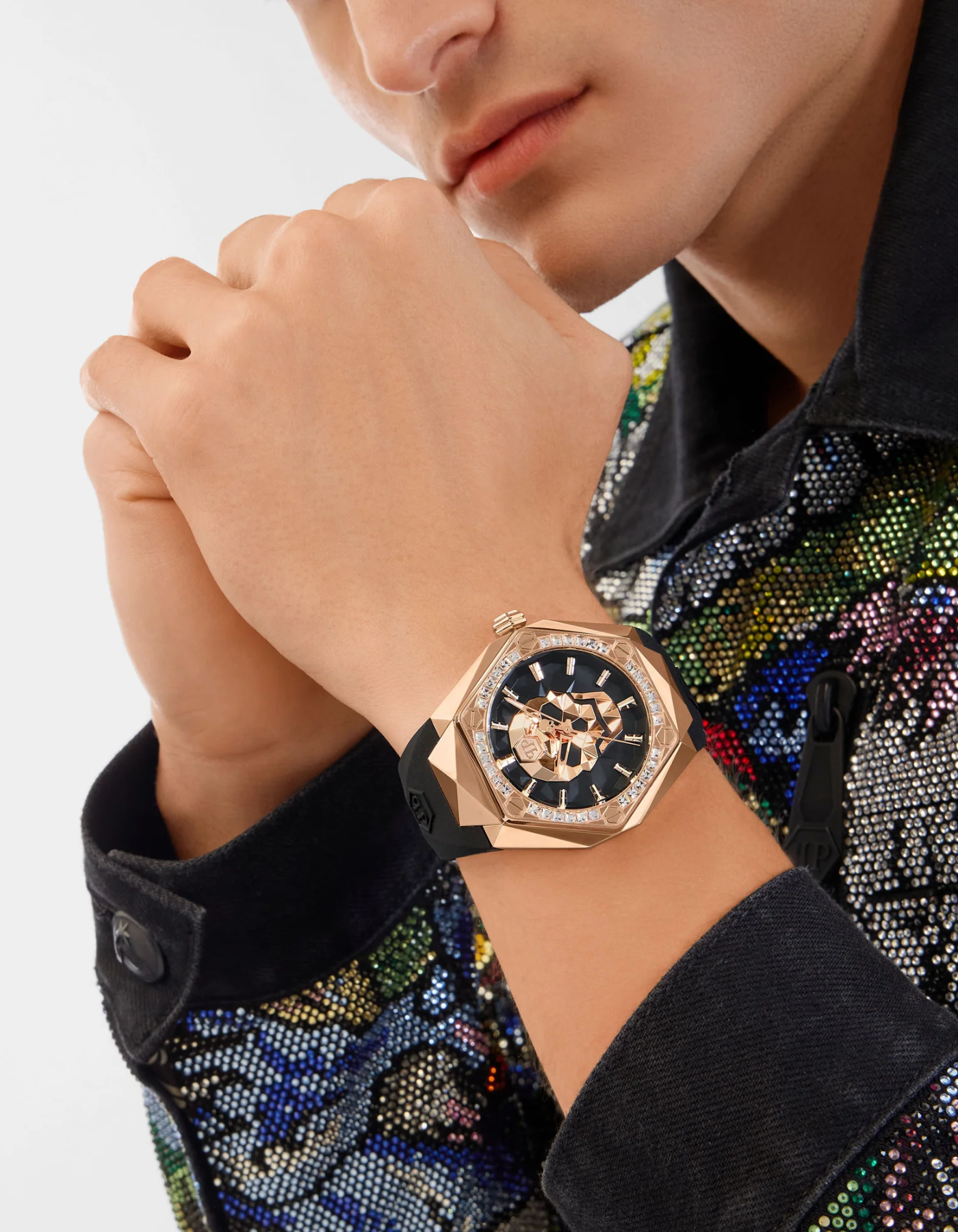 Philipp Plein Black Hexagon