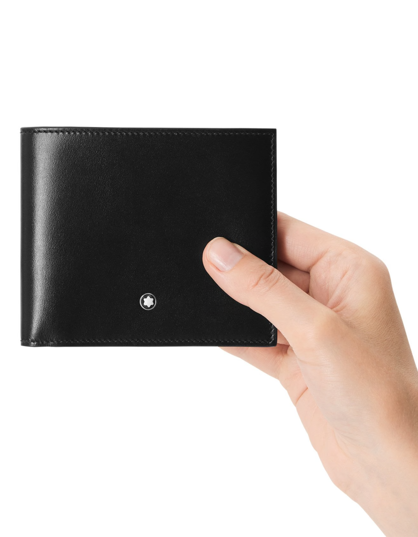 Black Meisterstuck Small Leather 8cc Bi-Fold Wallet