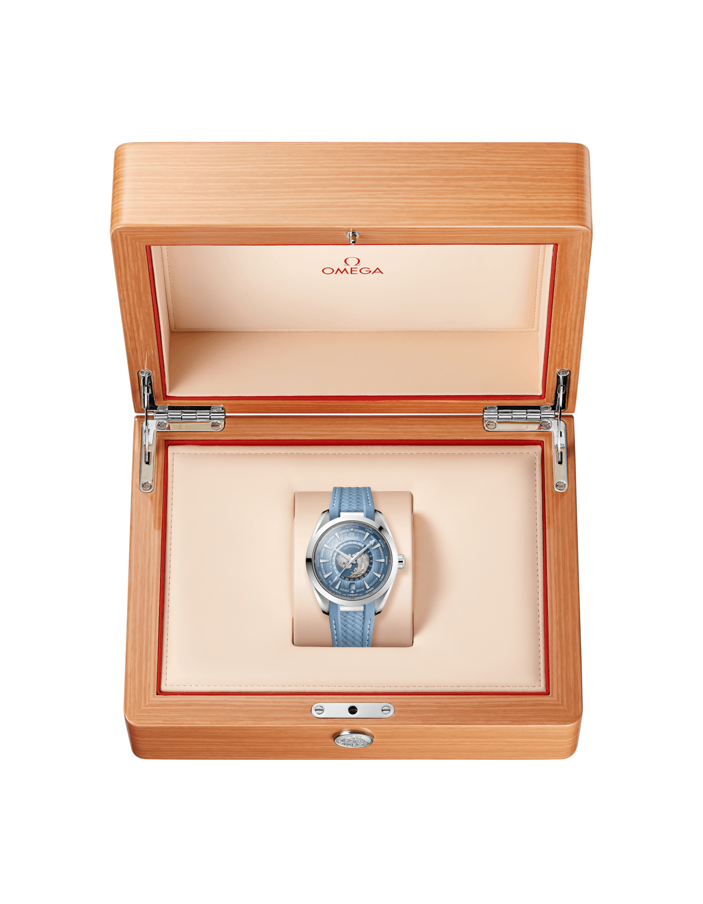 SEAMASTER AQUA TERRA 150M CO‑AXIAL MASTER CHRONOMETER GMT WORLDTIMER "SUMMER BLUE"
