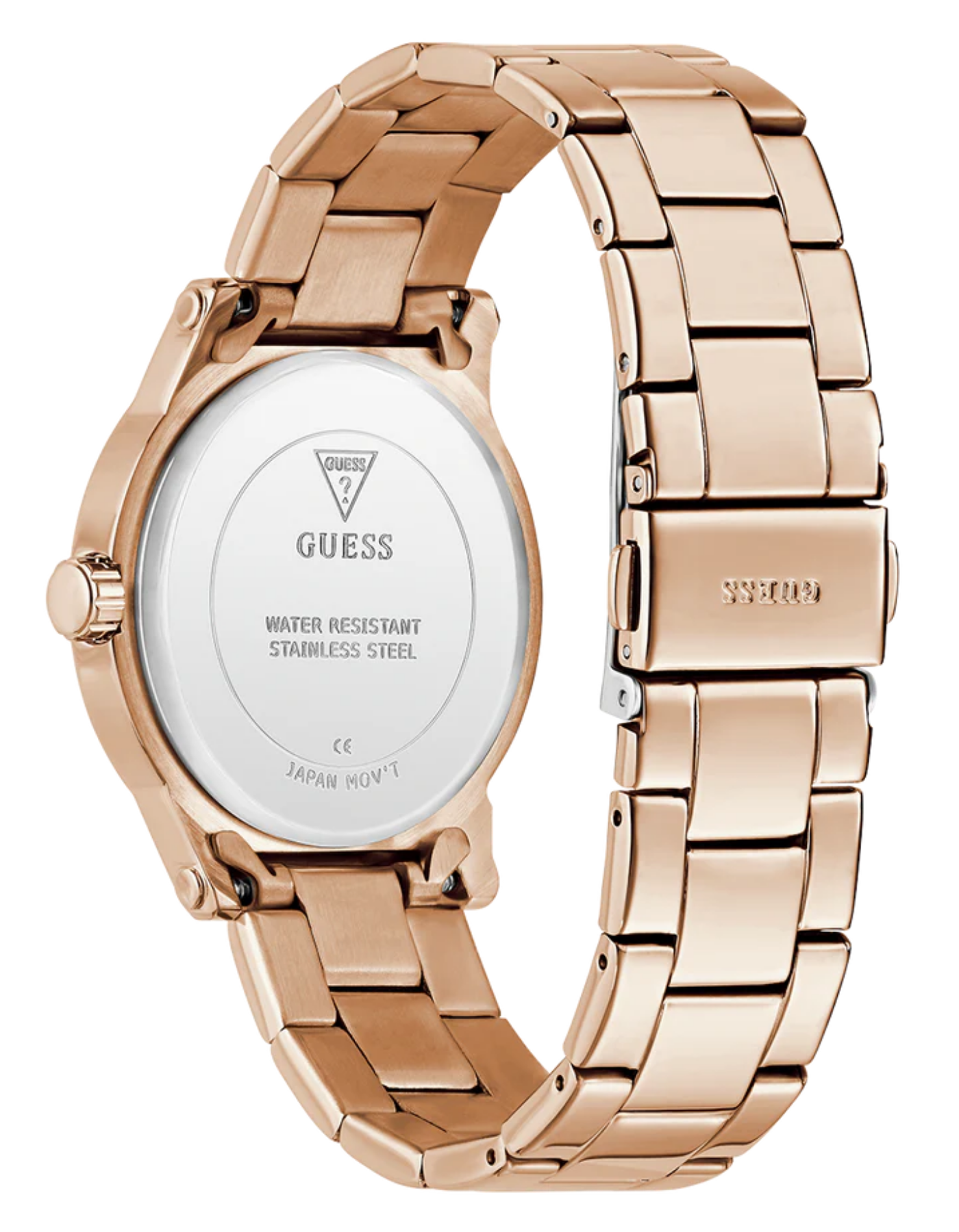 GUESS Ladies Rose Gold Tone Analog Watch
