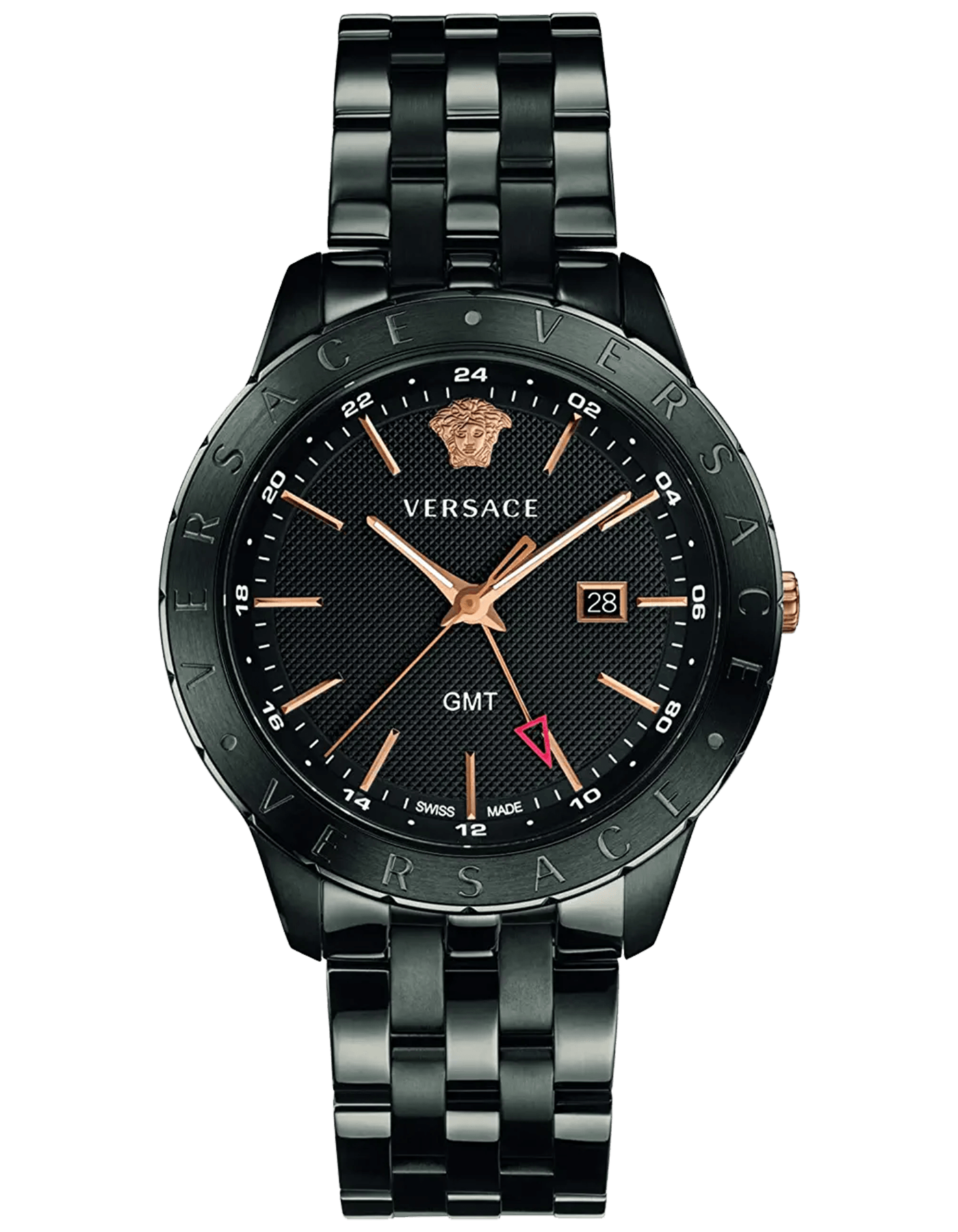 Versace stainless steel analogue 2025 watch