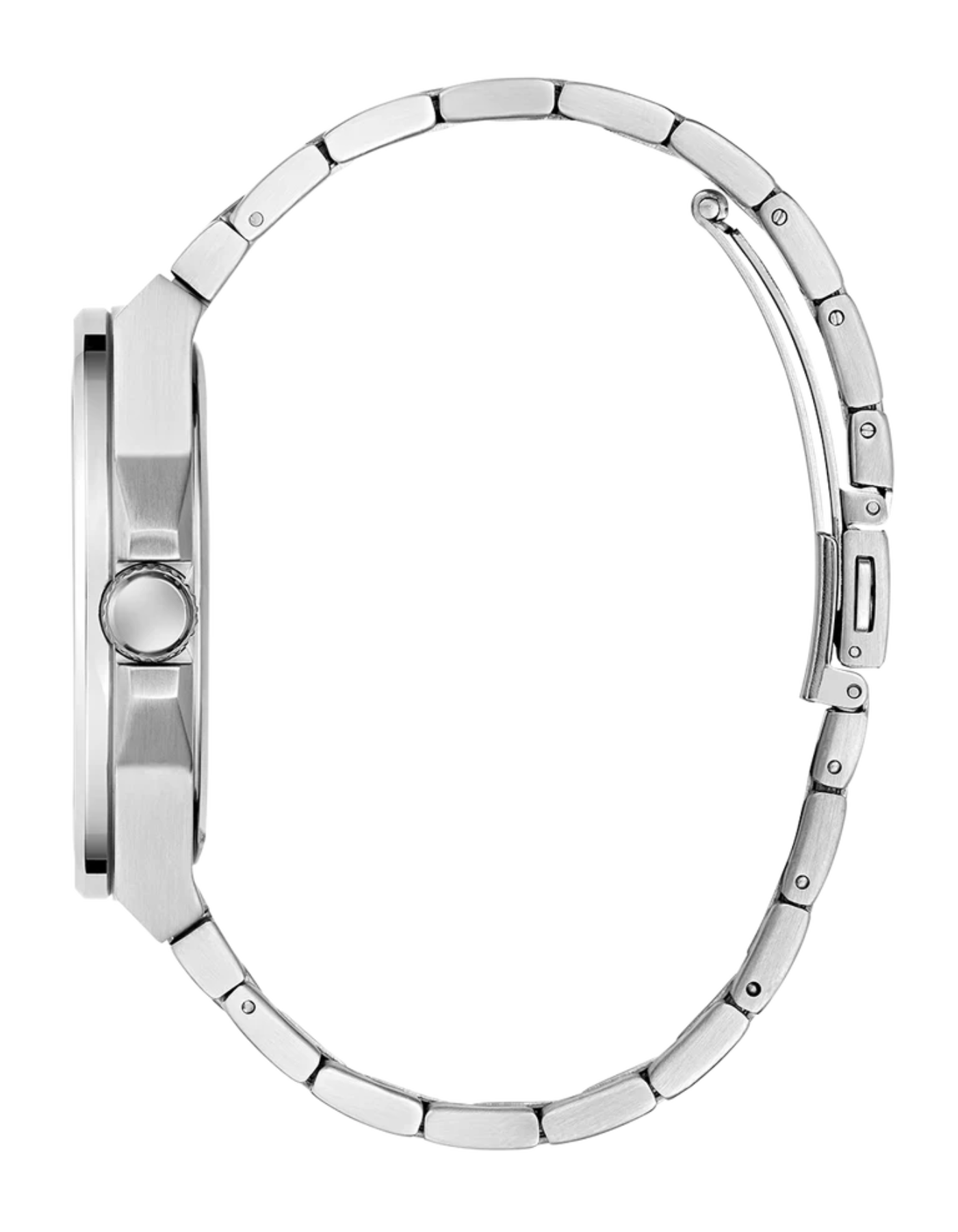 Guess Men's Silver Tone Analog Watch