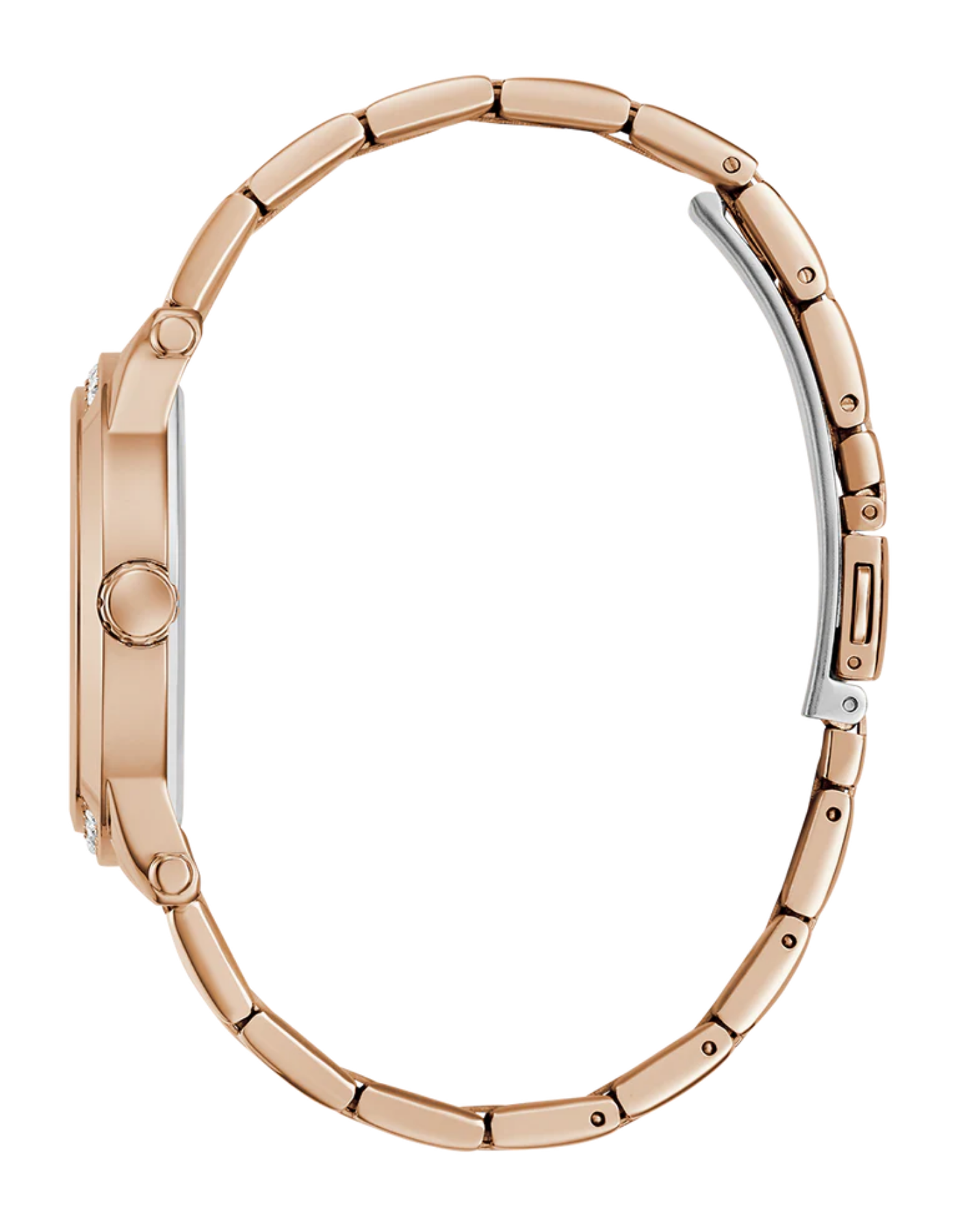 GUESS Ladies Rose Gold Tone Analog Watch