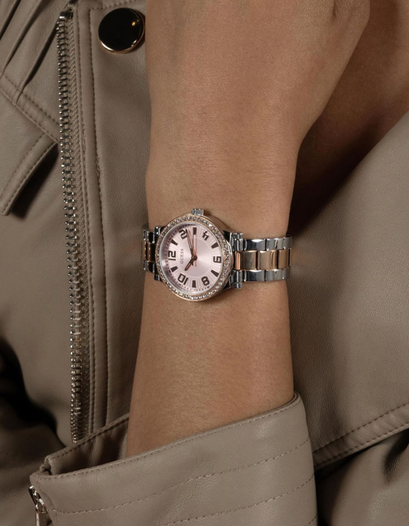 GUESS Ladies 2-Tone Analog Watch