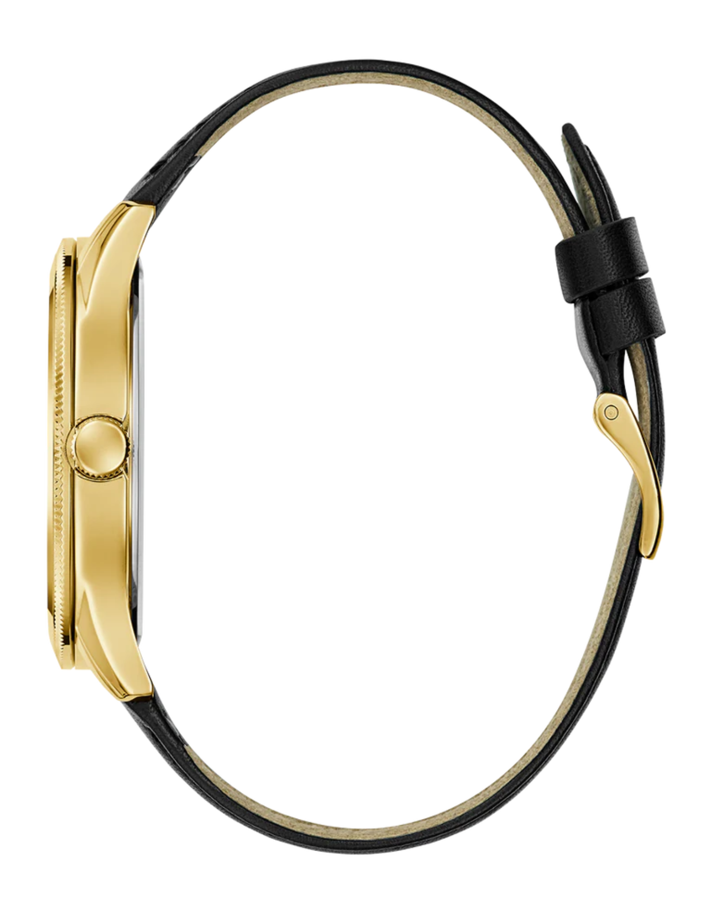 Guess Men's Black Gold Tone Analog Watch