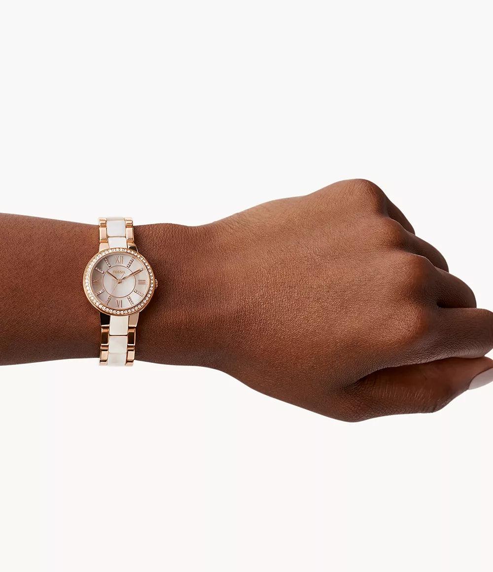 Fossil Virginia Three-Hand Day-Date