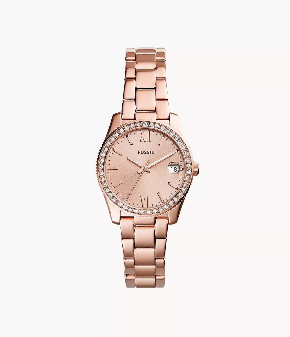 Fossil Scarlette Three-Hand Date
