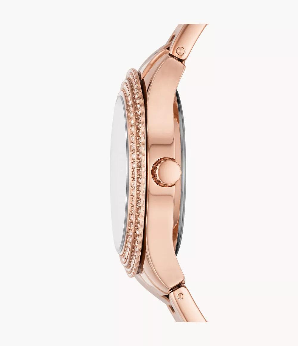 Fossil Stella Three-Hand Date