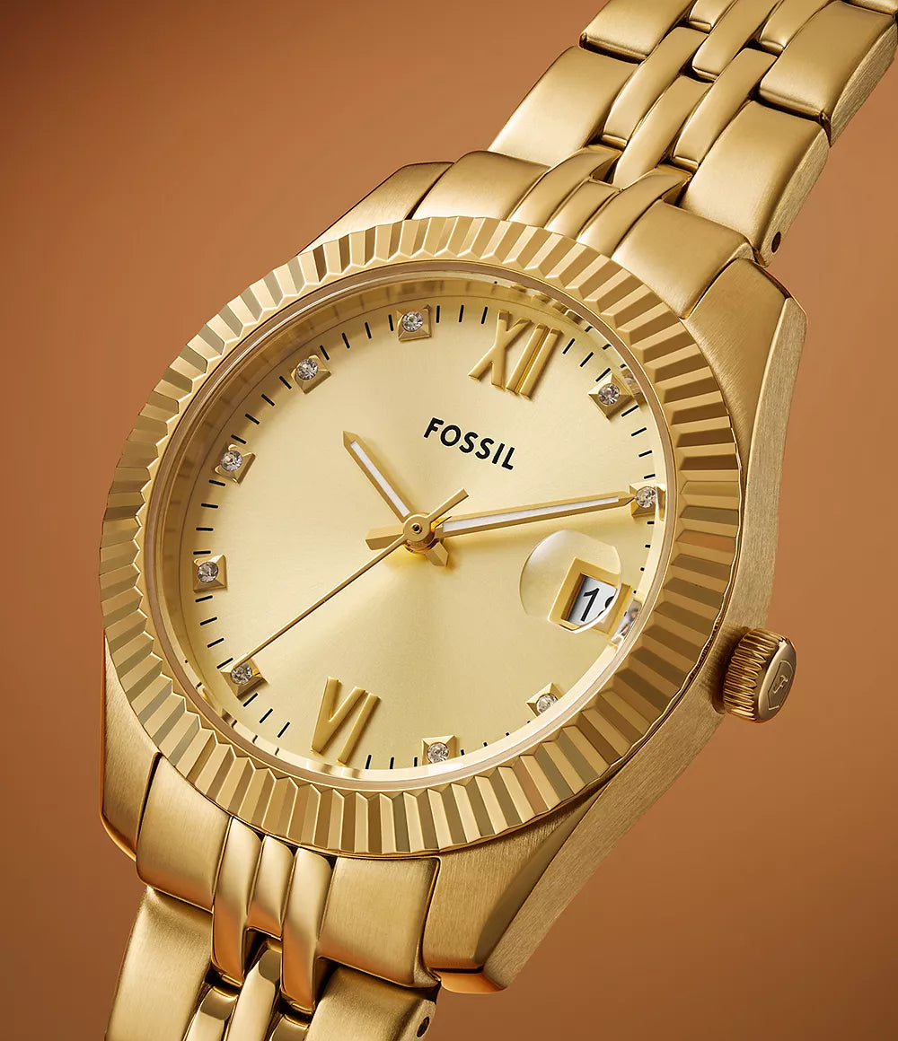 Fossil Scarlette Three-Hand Date Two-Tone Stainless-Steel Watch