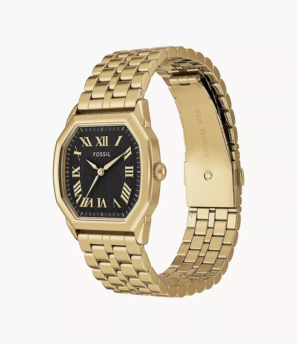 Fossil Harlow Three-Hand Gold-Tone Stainless Steel Watch