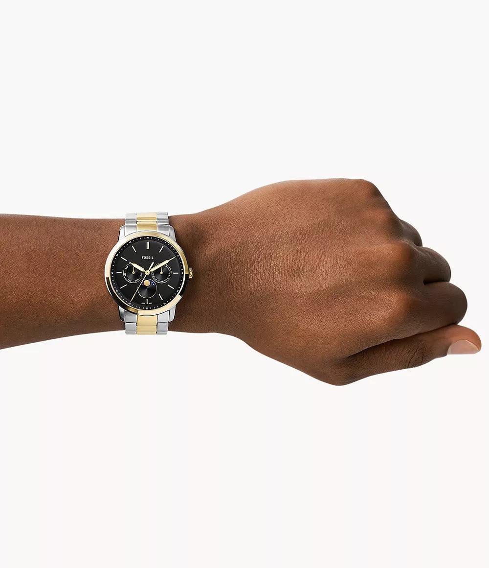 Fossil Neutra Moonphase Multifunction Two-Tone Stainless-Steel Watch