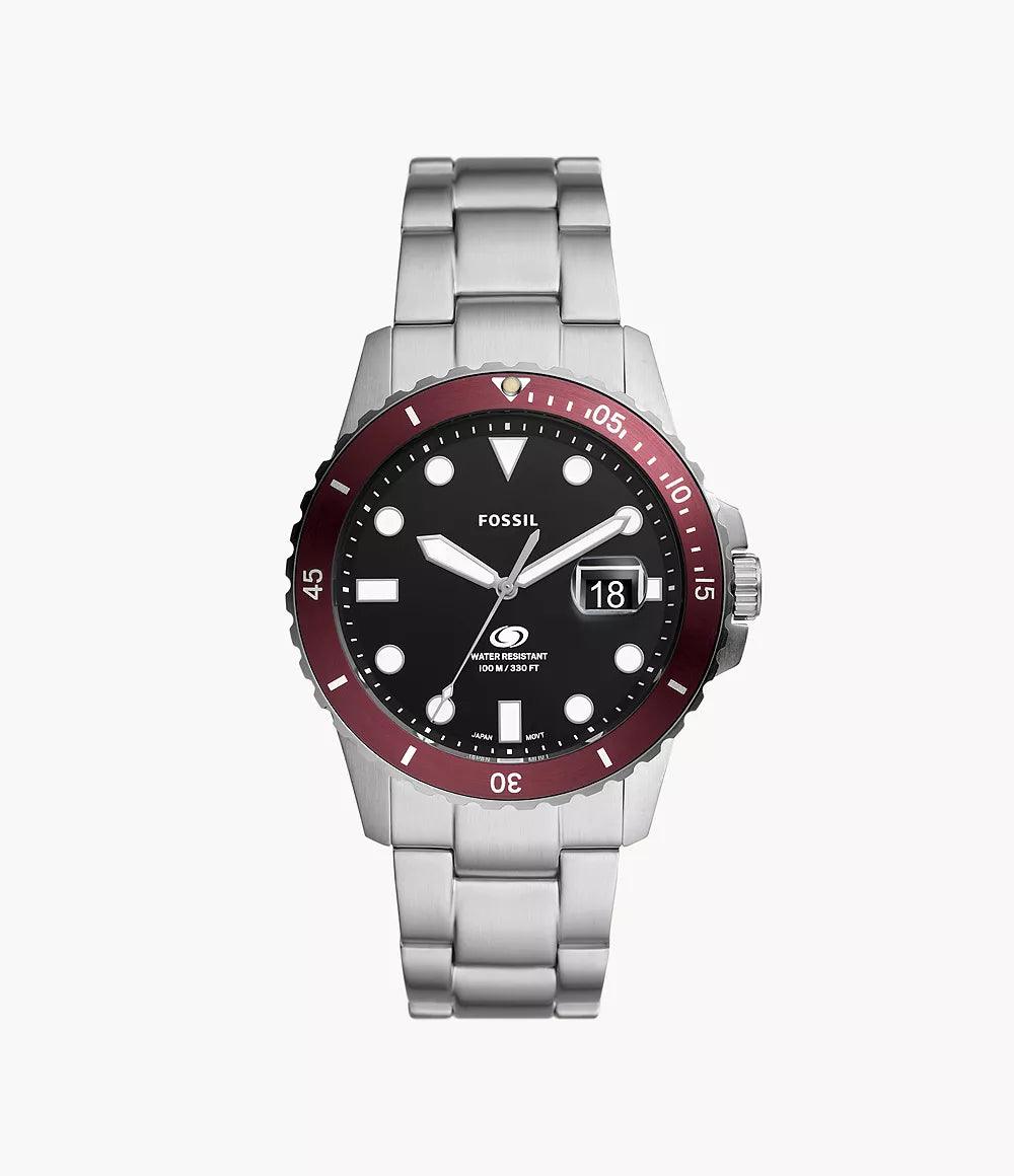 Fossil Blue Dive Three-Hand Date