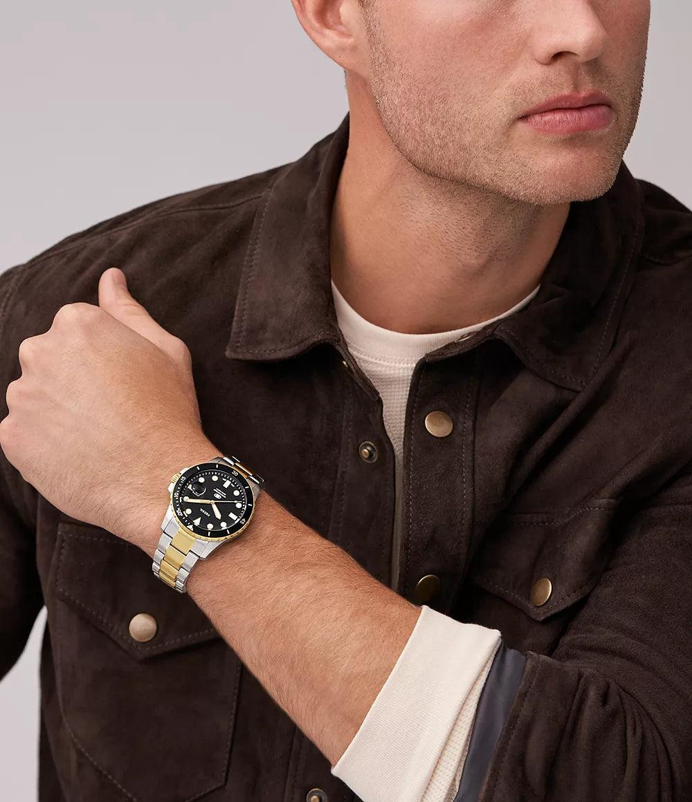 Fossil Blue Dive Three-Hand Date