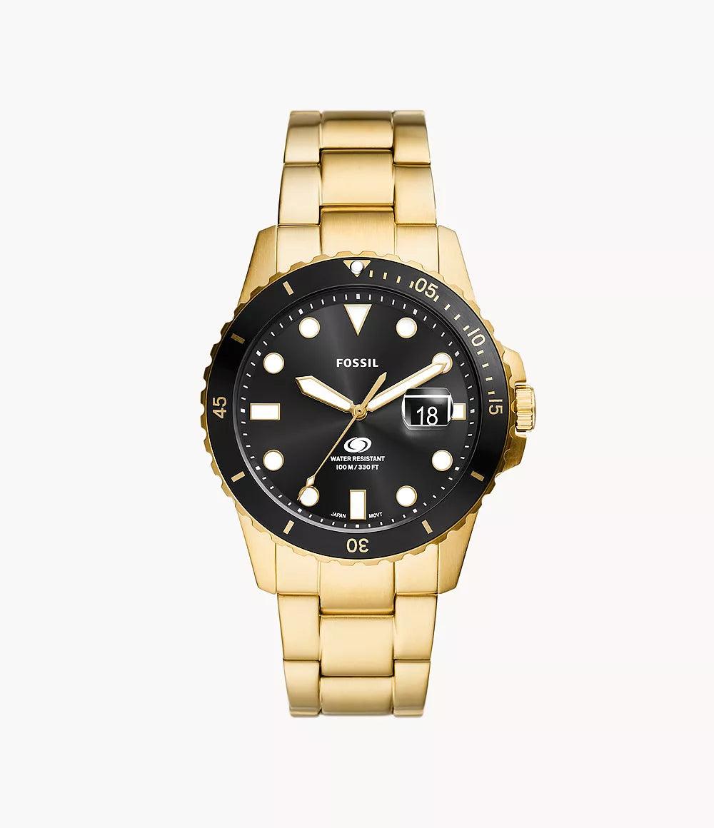 Fossil Blue Dive Three-Hand Date