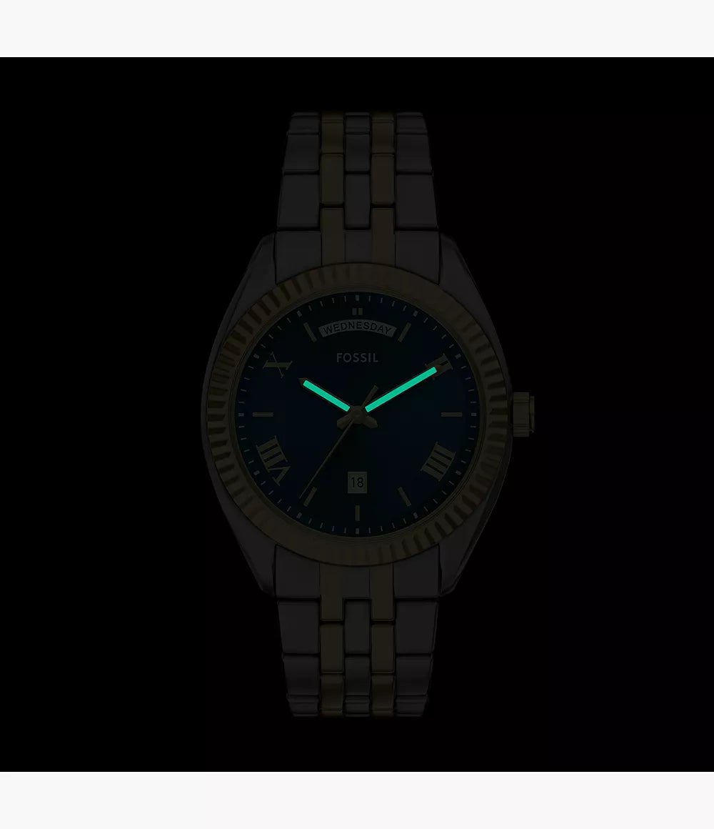 Fossil Campbell Three-Hand Day-Date