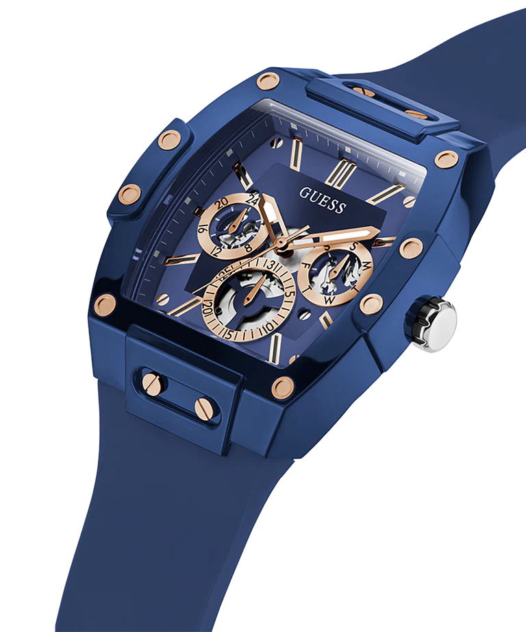 GUESS Mens Blue Multi-function Watch