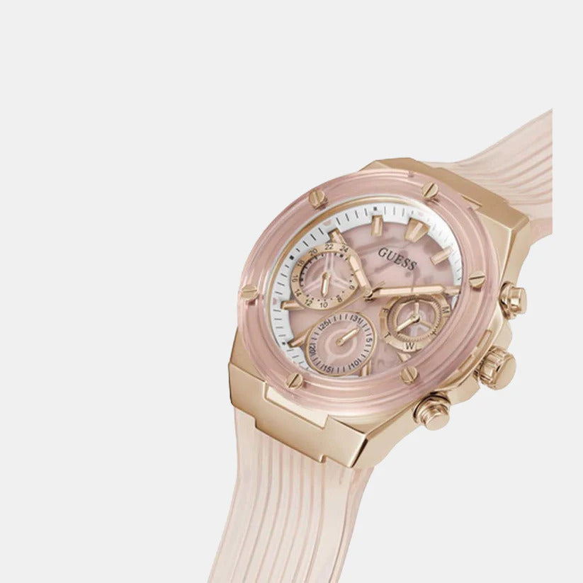 Guess Unisex Leather Chronograph Watch