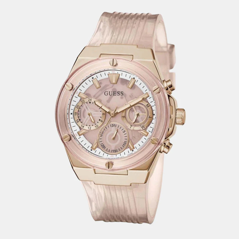 Guess Unisex Leather Chronograph Watch