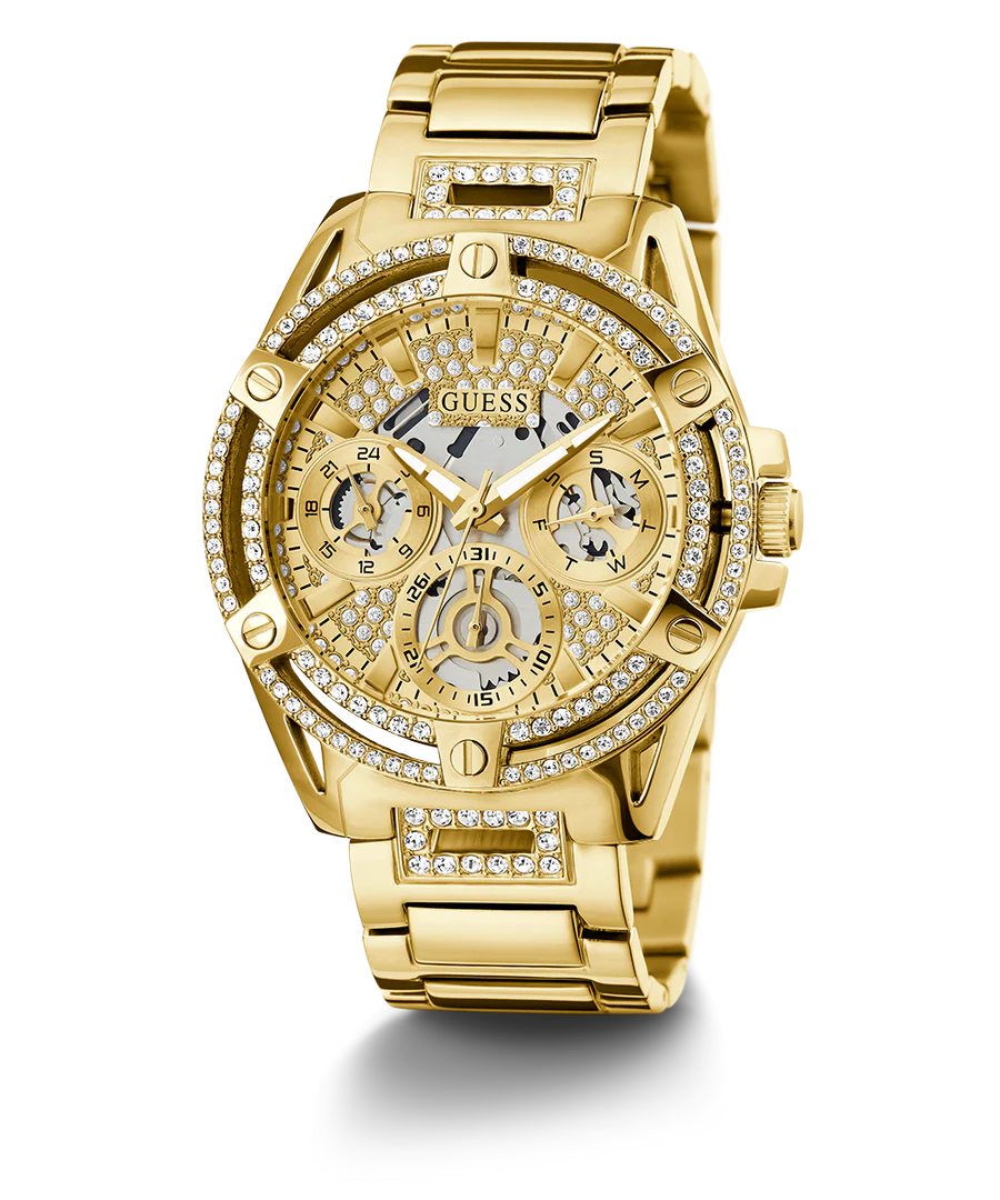 GUESS Ladies Gold Tone Multi-function Watch