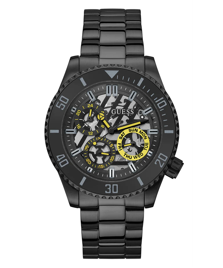GUESS Men's Black Multi-Function Watch