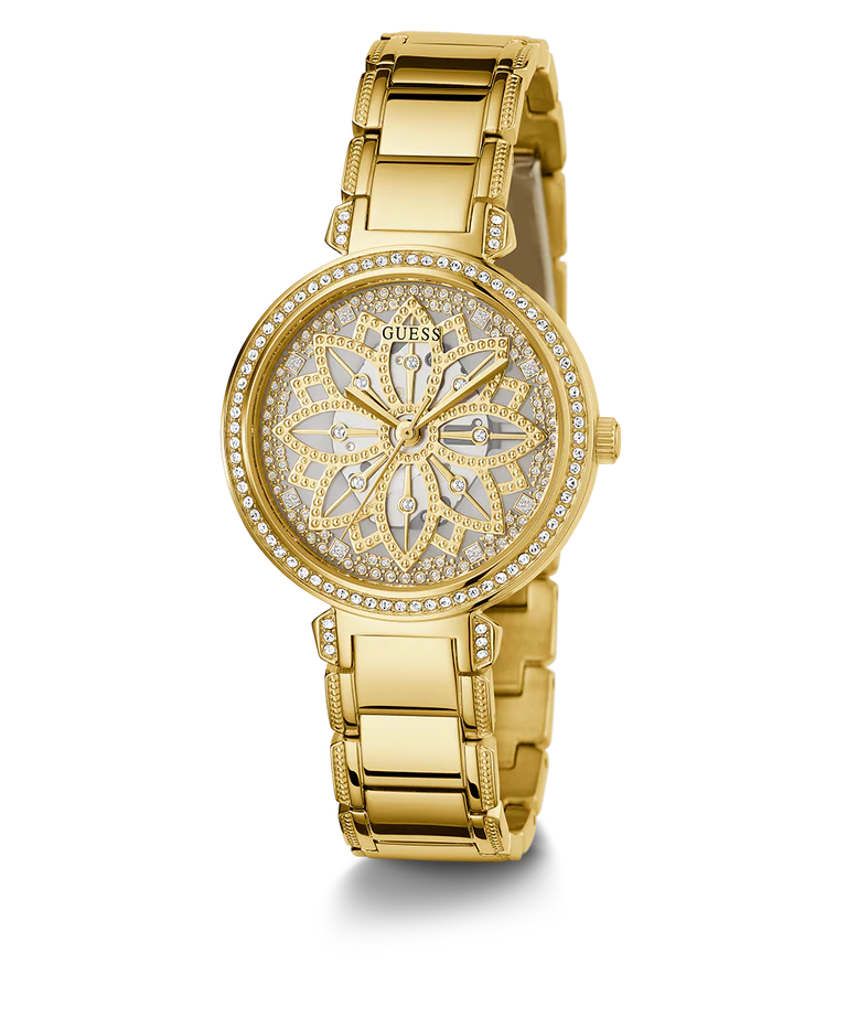 GUESS Ladies Gold Tone Analog Watch