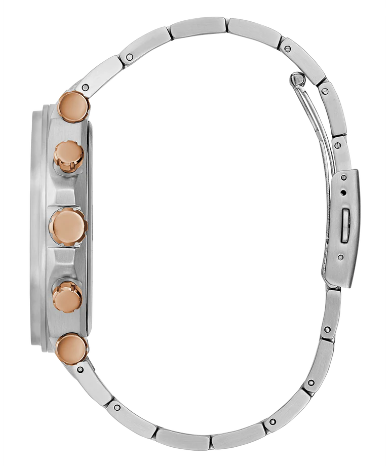 GUESS Men's Silver Tone Multi-Function Watch