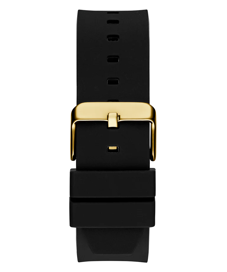 GUESS Men's Black Gold Tone Multi-Function Watch