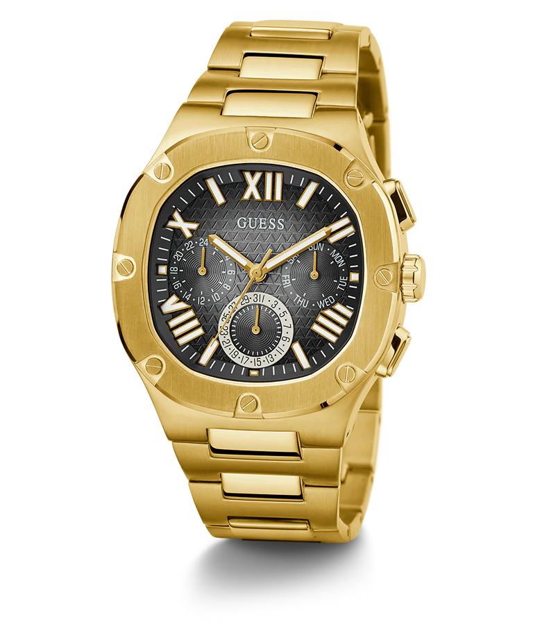 GUESS Men s Gold Tone Multi function Watch guess-men-s-gold-tone-multi-function-watch