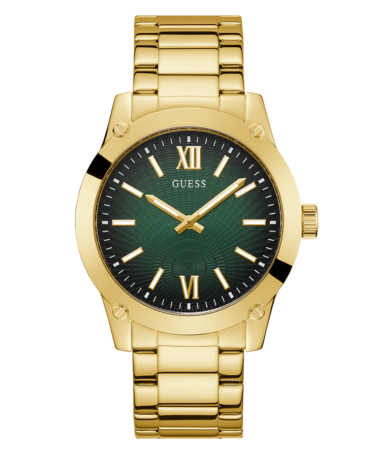 GUESS Men's Gold Tone Analog Watch