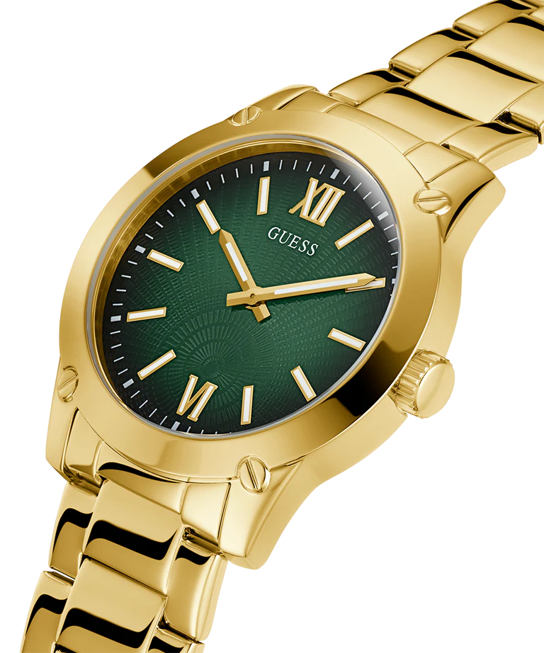 GUESS Men's Gold Tone Analog Watch