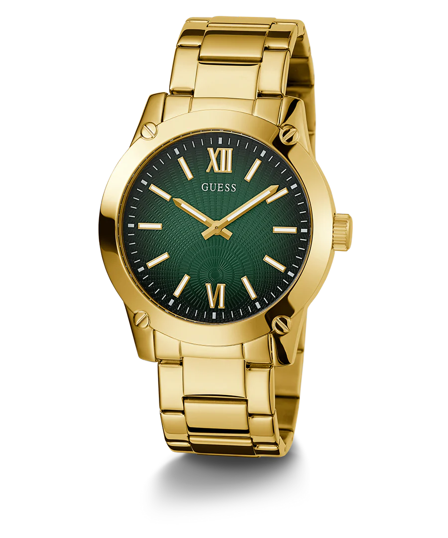 GUESS Men's Gold Tone Analog Watch