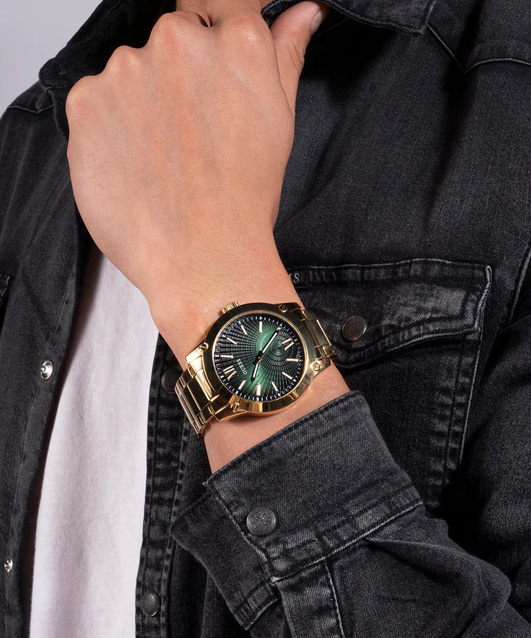 GUESS Men's Gold Tone Analog Watch