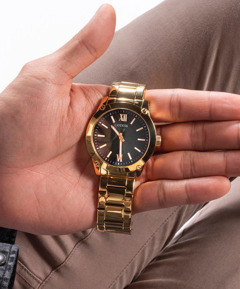 GUESS Men's Gold Tone Analog Watch