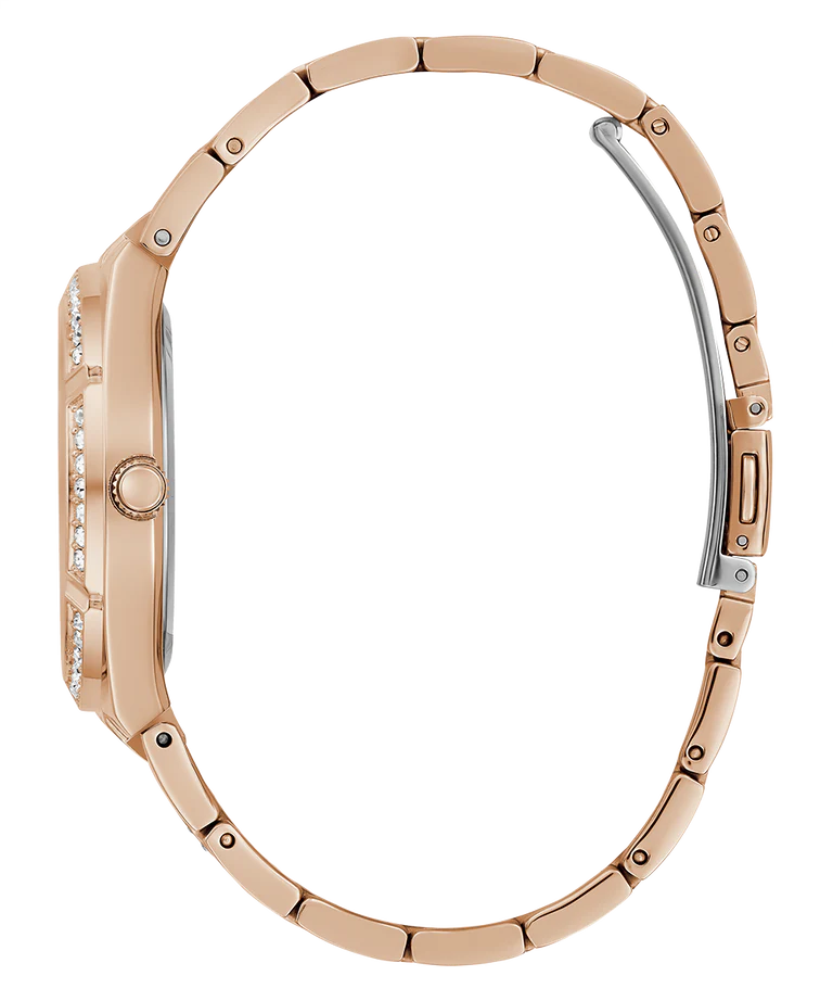 GUESS Ladies Rose Gold Tone Multi-function Watch