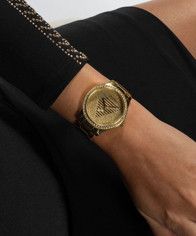 GUESS Ladies Gold Tone Analog Watch