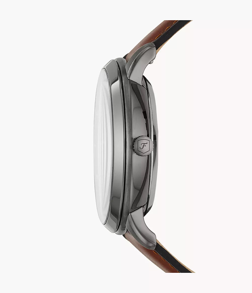 Fossil Neutra Automatic Amber Leather Watch