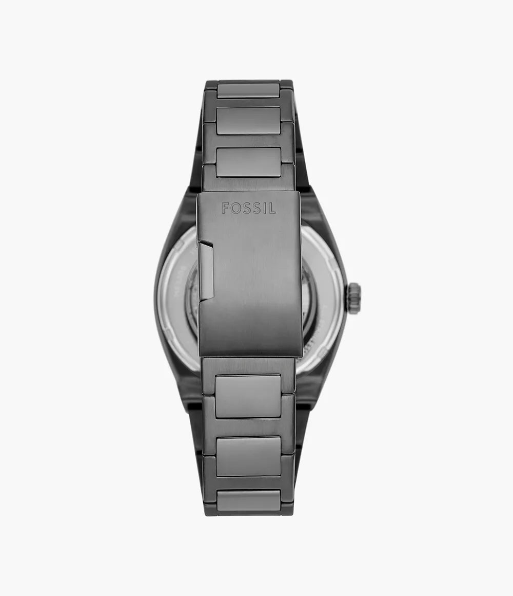 Everett Automatic Smoke Stainless Steel Watch