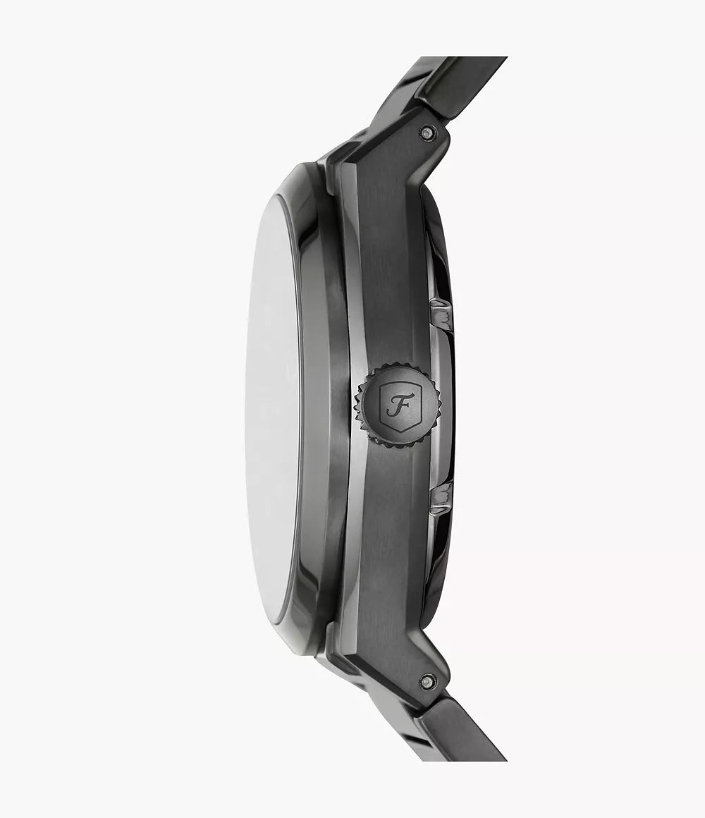 Everett Automatic Smoke Stainless Steel Watch