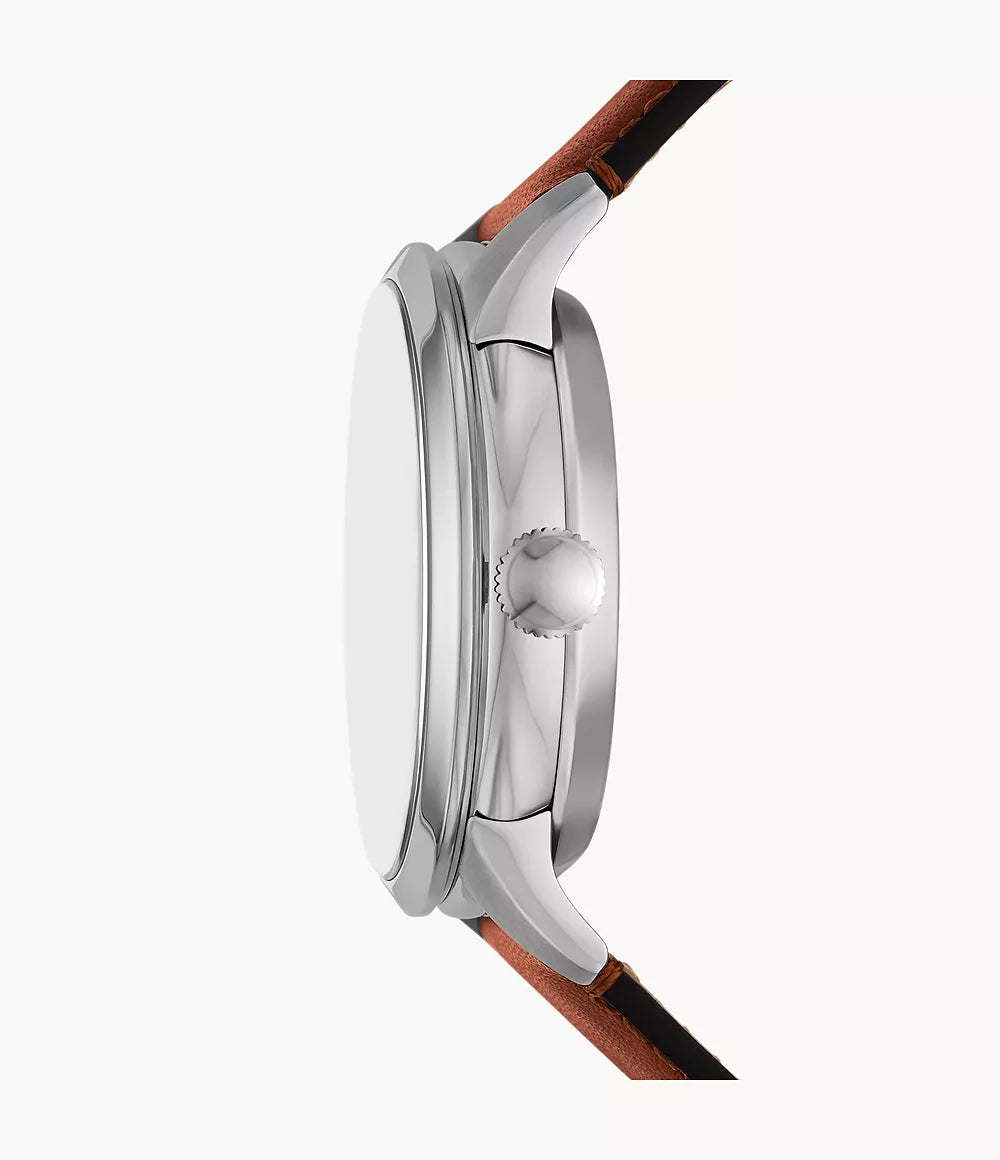 Fossil Townsman Multifunction Brown Leather Watch